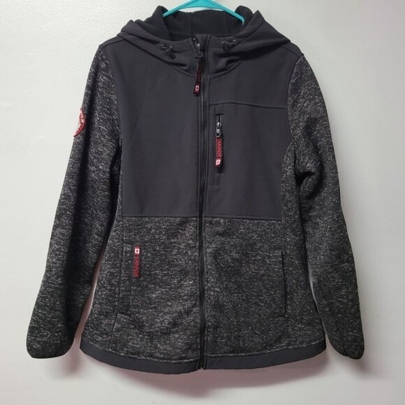 Canada Weathergear Full Zip Jacket Fleece Womens XL Hooded Fall Winter Layers - Picture 1 of 14
